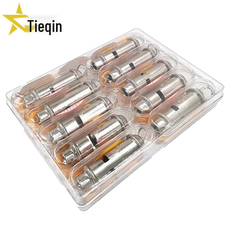 Tieqin Portable Dual-Chamber High-Frequency Metal Whistle