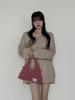 Atil Studio Corduroy Mini Ribbon Hobo Dot And Crossbody Bag _ [Dusty Pink]
