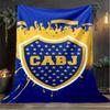 1pz Coperta Morbida in Flanella Stampata Boca Football Club per Camera da Letto Adulto Soggiorno Divano Campeggio Viaggio Regali per Fan Regali di Natale