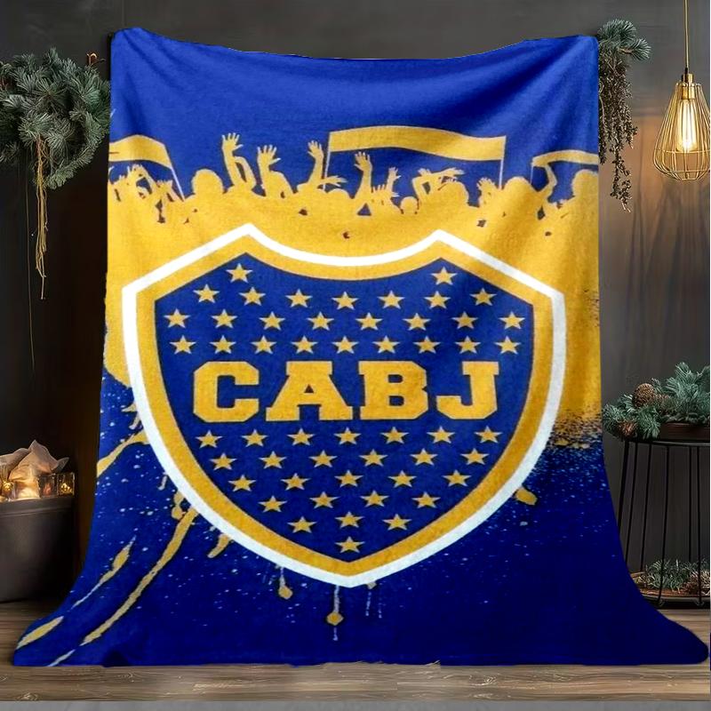 1pz Coperta Morbida in Flanella Stampata Boca Football Club per Camera da Letto Adulto Soggiorno Divano Campeggio Viaggio Regali per Fan Regali di Natale