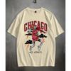 High Quality Cotton Men's Short-sleeved Fashion Hip-hop Retro T-shirt Summer Oversized Crew Neck Top Men's Unisex