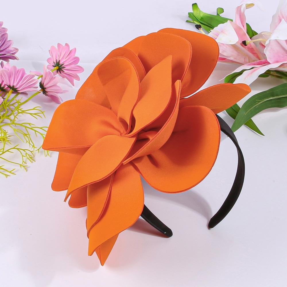 Exquisite Large Rose Flower Headband Elegant Oversized Flower Headpiece  Stage Performance