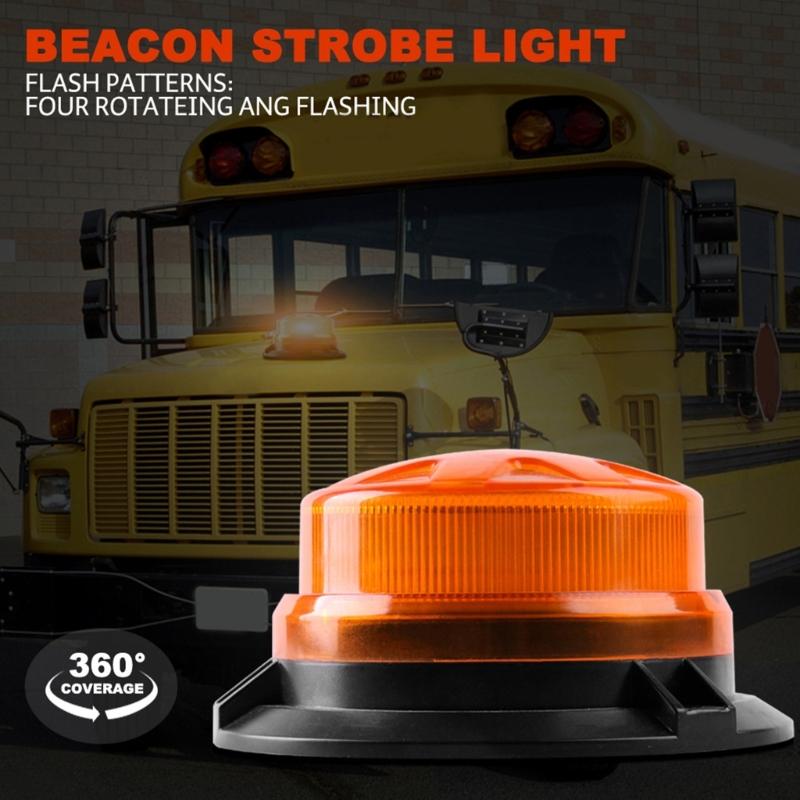 12V-24V Car LED Flashing Strobes Beacon Emergency Warning Light Lamp Ambers