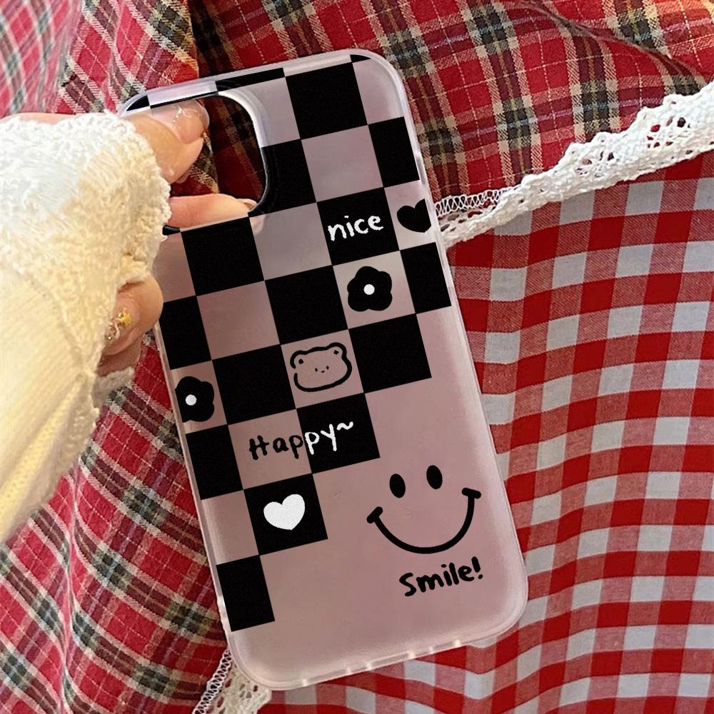 Etui na telefony komórkowe iPhone 11 13 15 Pro Max 12 14 Pro Max Etui iPhone 16 15 Plus 13 Pro 12 Mroźna tekstura Malowane kwiaty z kreskówek