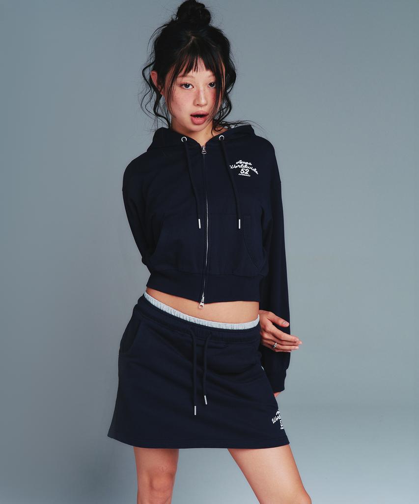 Ames Worldwide Classic Mini Sweat Skirt Navy