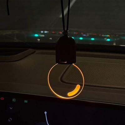 Bulb Car Charm Creative Car Hanging Light with Motion Sensor Rechargeable Retro Rearview Mirror Decoration Warm Glow Ambient Light for Night Driving