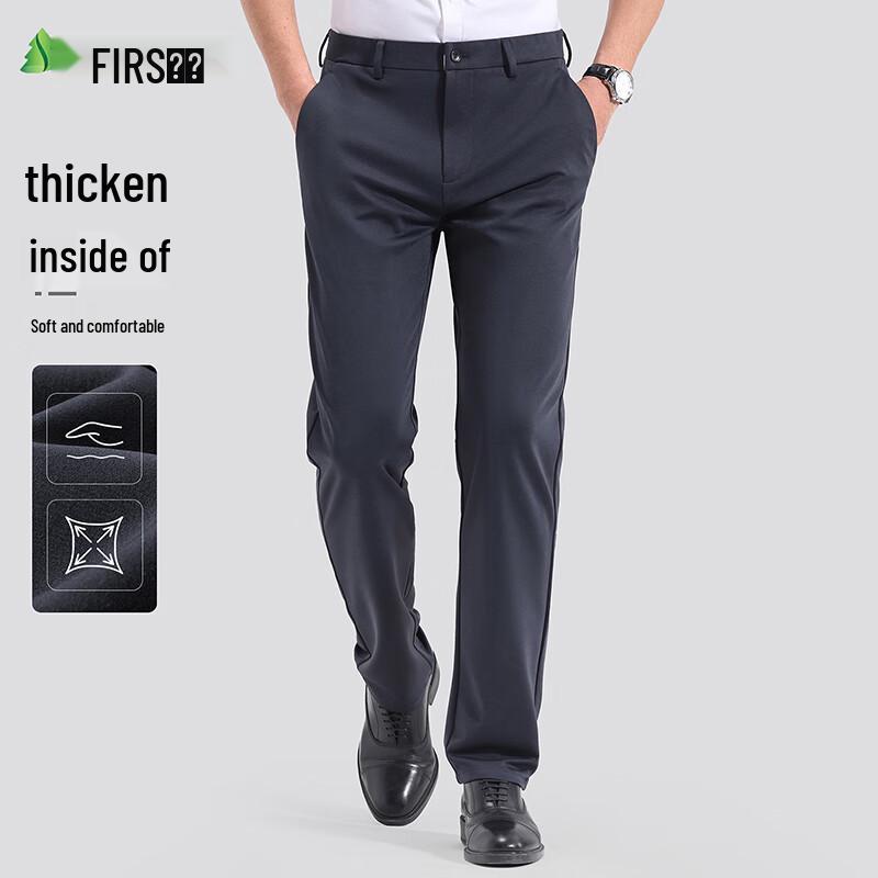 

Shanshan Men s Straight-Leg Business Casual Stretch Pants 36 180/96B