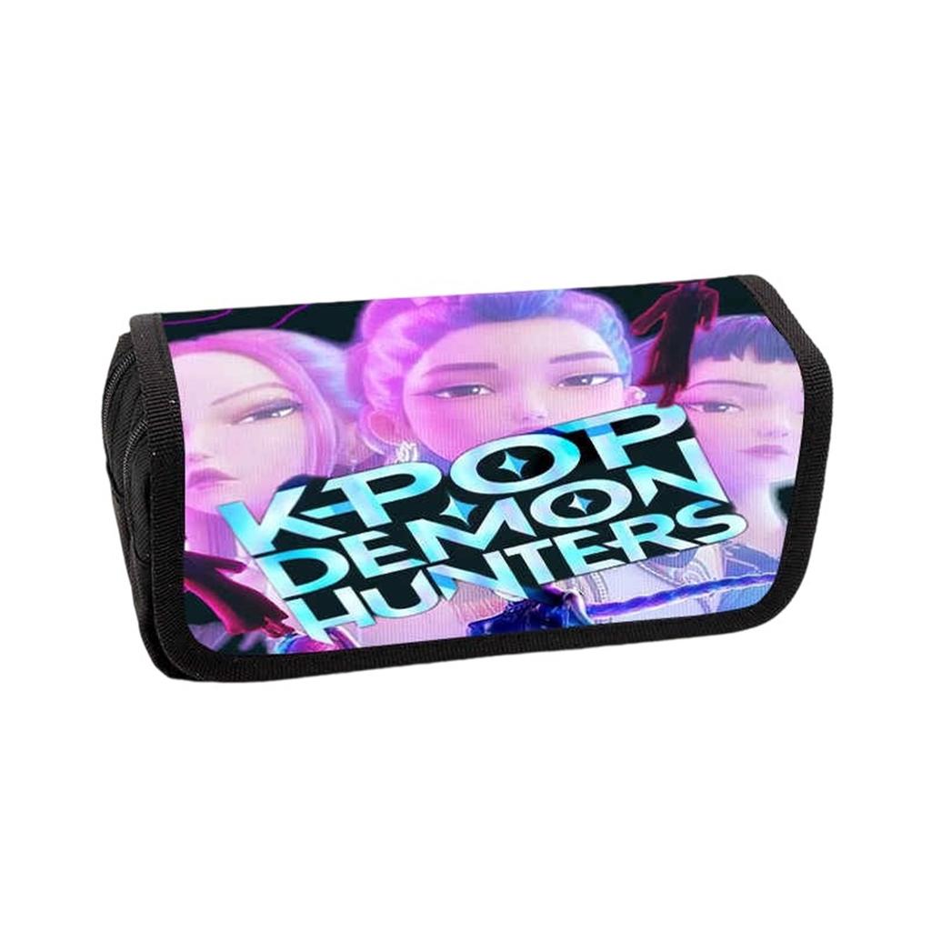 Pencil Case Pencil Case For Primary And Secondary School Students Water-Resistant Printed Cartoon Large Capacity Lid Pencil Case