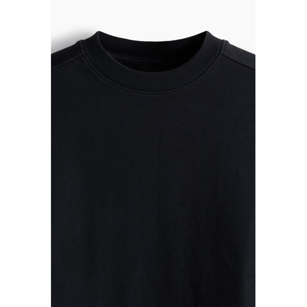 H M Oversized FiT T sHirT Black