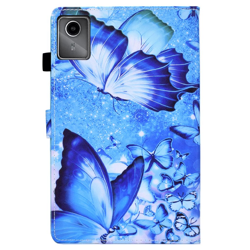 For Lenovo Tab M11/Xiaoxin Pad 11 2024 Leather Case Pattern Printing Tablet Cover with Card Slots