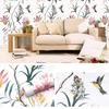 Black and White Flower Peeling Wallpaper Flower Detachable Self-adhesive Contact Wallpaper Flower Bird Wall Decoration Wallpaper