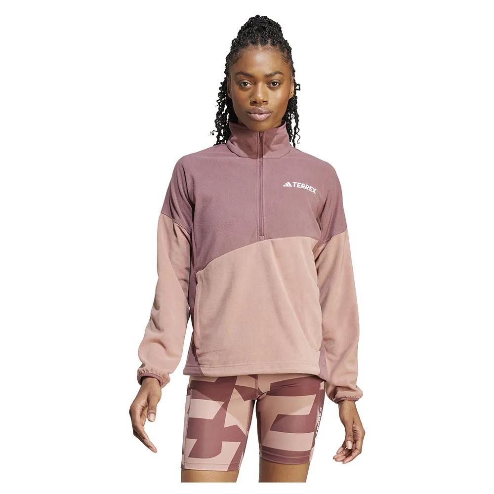 Adidas Fleece Jacket with Half-zip Terrex Multi Climawarm
