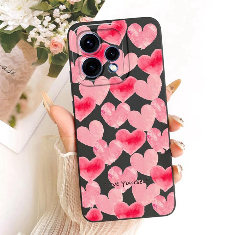 For OPPO Reno 15C Cover Cute Floral Cartoons Painted Phone Case Silicone Soft Fundas Shell for OPPO Reno15 F Reno 15Pro 15F Bags