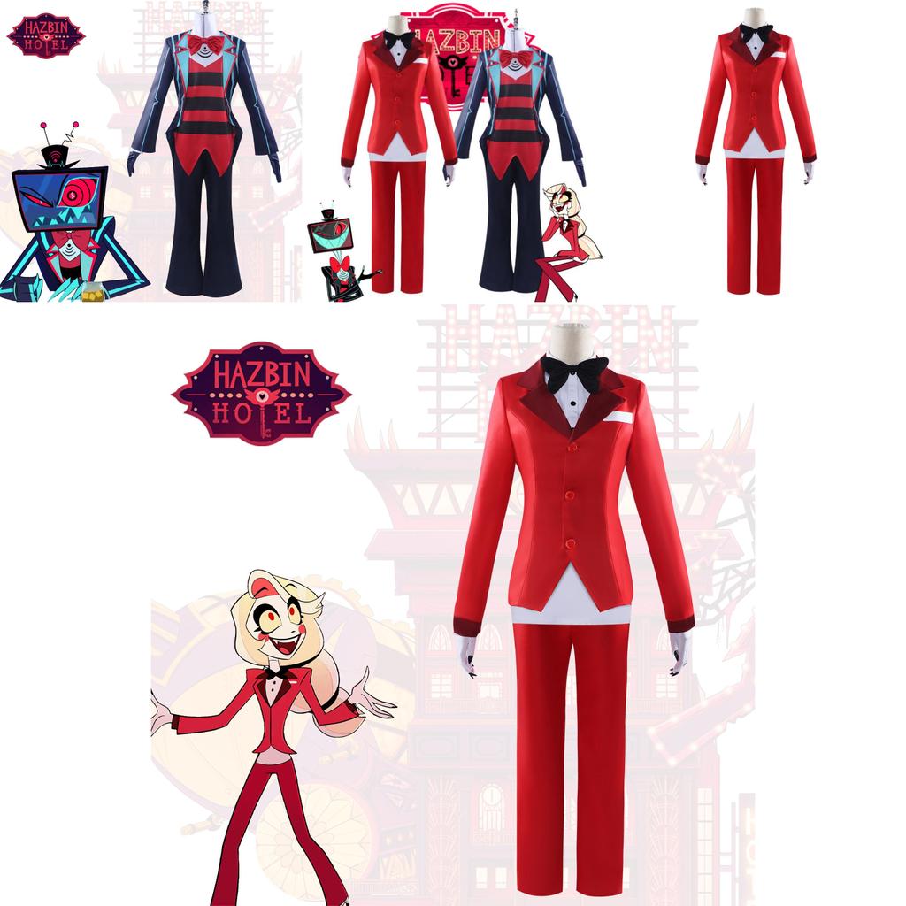 Hell's Inn Charlotte Mattina Stella TV Diavolo Vox Costume Cosplay Poliestere Stile Fantasy