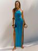 2023 Double-Sided High-Slit Knitted Sling Dress