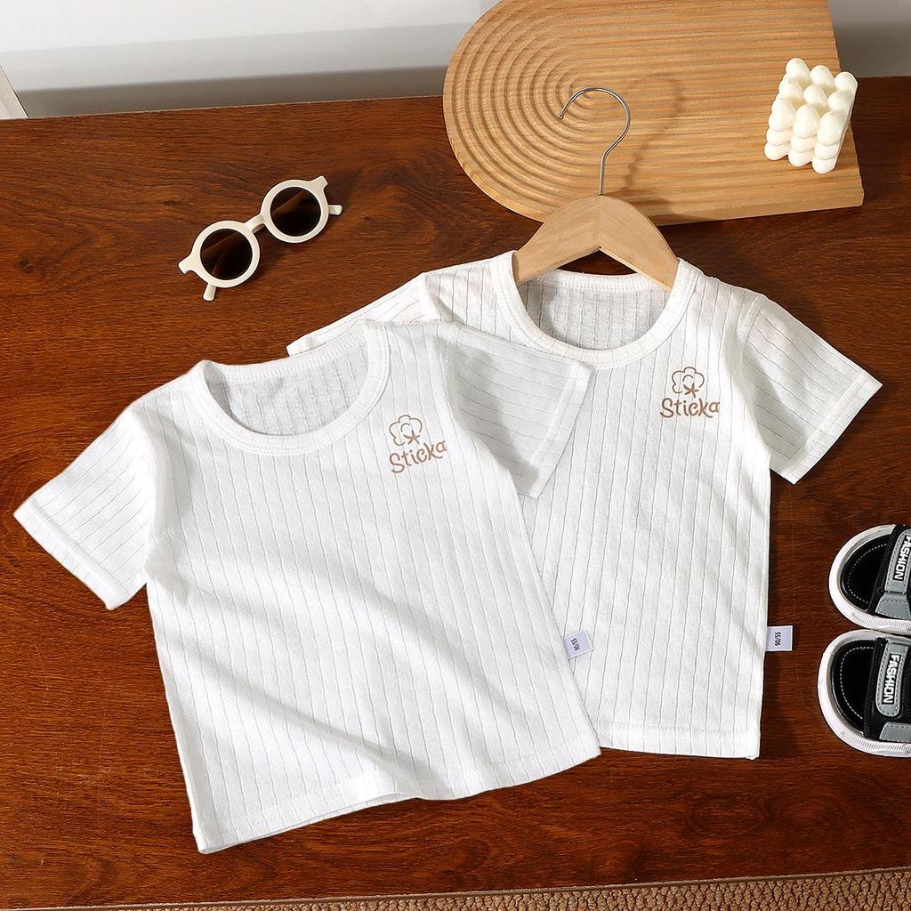 Kinder Sommer-Pyjama aus reiner Baumwolle - Kurzarm & Dünn für Jungen & Mädchen