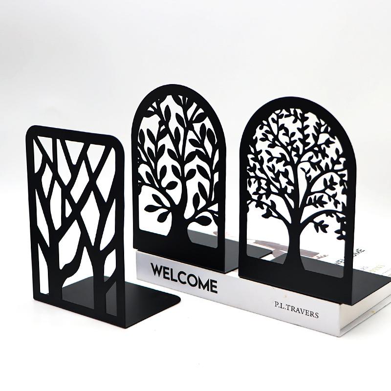 Tree of Life Metal Bookend: Elegant Desktop Bookshelf and Book Holder