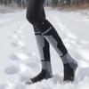 Winter Ski Socks Men Women Thickened Warm Compression Sports Socks Thermal Knee High Socks for Mountaineering Snowboarding Skiing