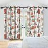 Winter Snow Scenery Blackout Curtains Snowman Pine Forest Pattern Bedroom Living Room Darkening Noise-reducing Window Curtain