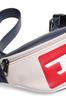 [Diesel] Unisex D-Logo Color Block Belt Bag X08358P4445 UNI White × Red H9016