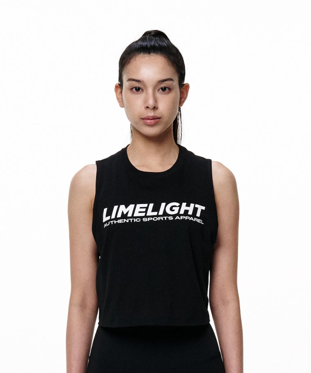 Limelight Apparel Limelight Jaws Crop Sleeveless Women S (Black/White) White/L