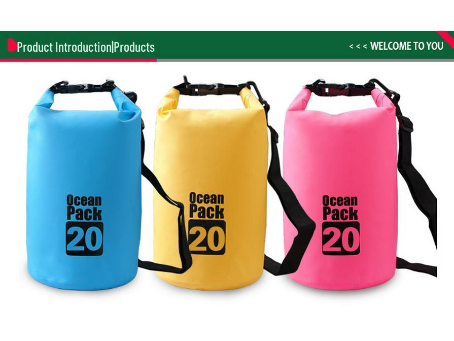 PVC Mesh Waterproof Bucket Backpack for Beach and Outdoor Use