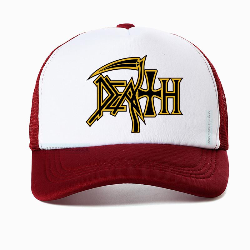 Death Metal Band Mesh Baseball Cap Fashion Rock Enthusiast Fan Hat Summer Unisex Breathable trucker hat