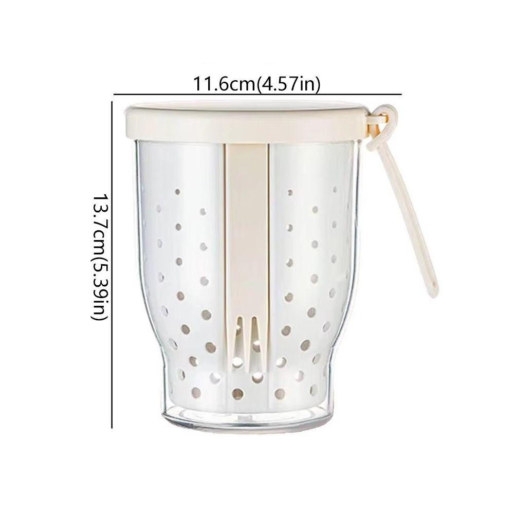 Double Layer Oatmeal Storage Jars Anti-Slip Salad Cup Fruit Preservation Cup  Multi-purpose