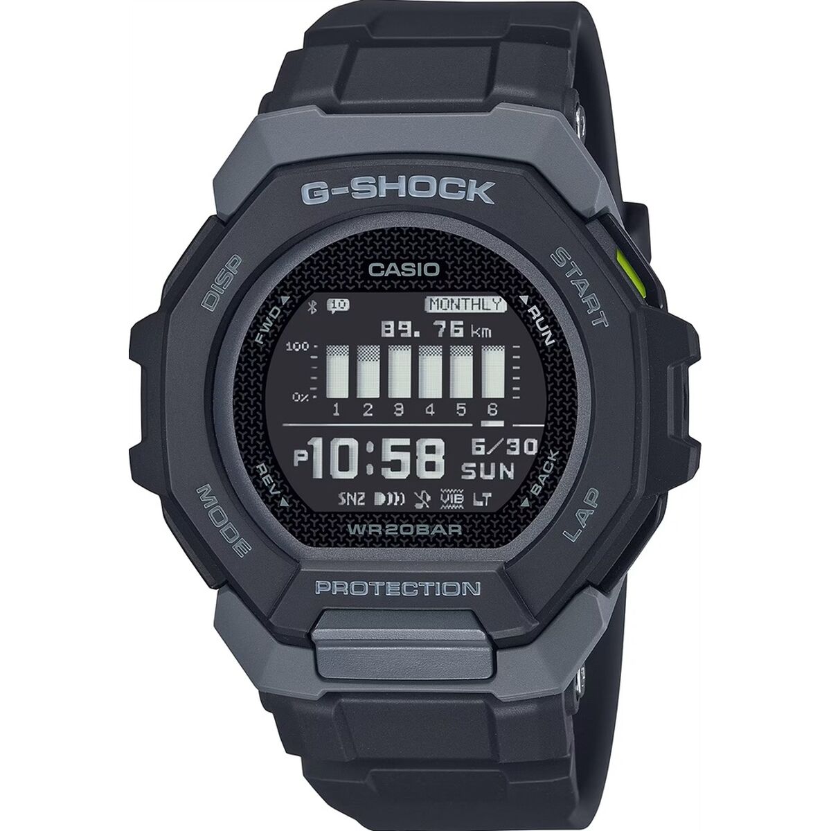Orologio da uomo Casio G-Shock G SQUAD - SUNNY SIDE STYLE Nero (Diametro 47,5 mm)