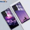 For Samsung Galaxy S25 Ultra Case Tempered Glass Case Cool Painted Phone Cases For Samsung S25 Ultra Cover S25ultra 5G Fundas