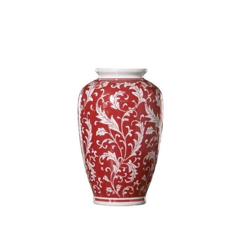 Retro-Porzellangefäße im chinesischen Stil, Generalskrug, Blumenvase, Keramikvase, Blumentopf, Bemalte Keramikornamente, Heimdekoration