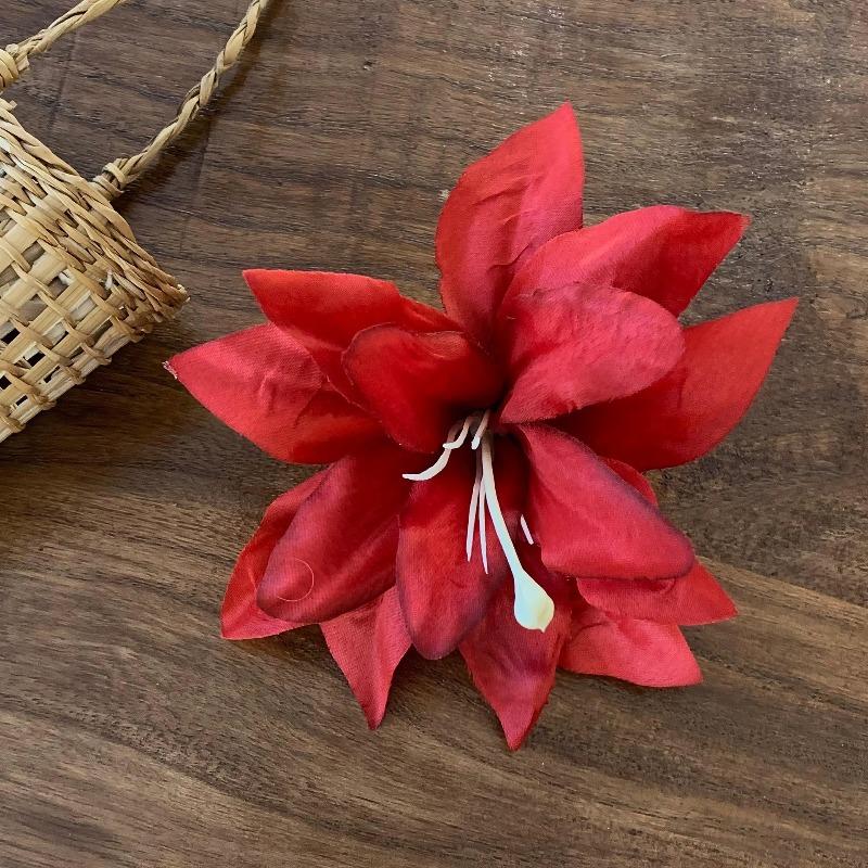 Retro and Ethereal Atmosphere Floral Hairpin for Women, Elegant New Chinese Style Side-parted Hair Accessory for Photography Headpiece