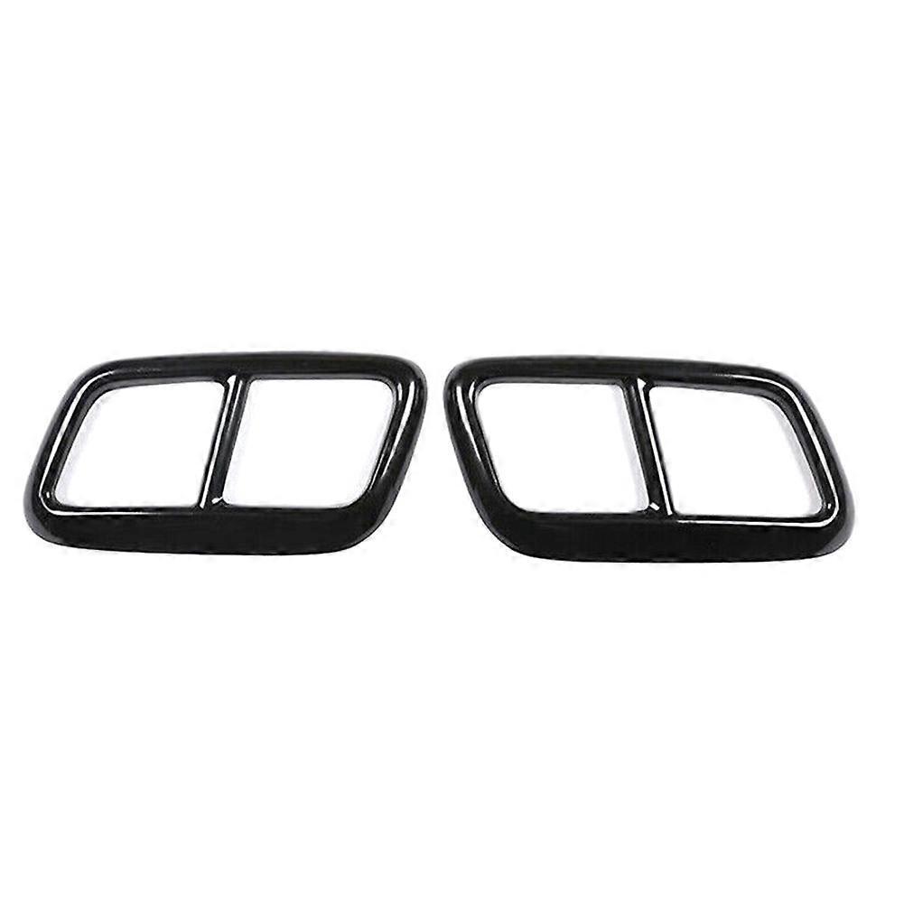 Car Tail Throat Trim for Land Rover Range Rover Sport 2018-2022 Exhaust Pipe Cover Tail Pipe Cover Trim Gloss Black