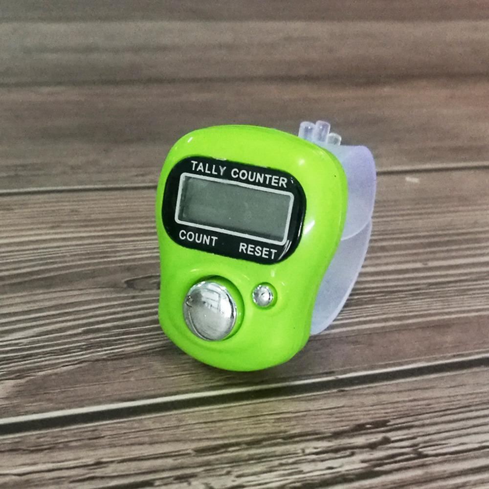 Weave Tools Mini Finger Ring Tally Counter Electronic Hand Held Knitting Row Counter Digital Stroke Counters Scoring Tool