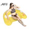 Blow-Up Lounge Chair U-shaped Inflatable Pool Float for Adults, Floating with Cup Holder Drink Holder, Swimming Party Beach Lake Essentials