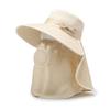 Breathable Women Picking Tea Hat Wide Brim Neck Flap Hat Sunshade Sun Hat  Outdoor Activities