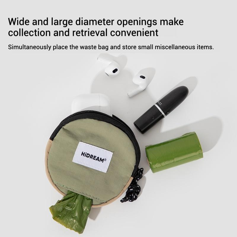 Stylish Adjustable Lightweight Nylon Pet Litter Bag Holder Waterproof Multifunctional Portable Outdoor Pet Poop Bag Cats
