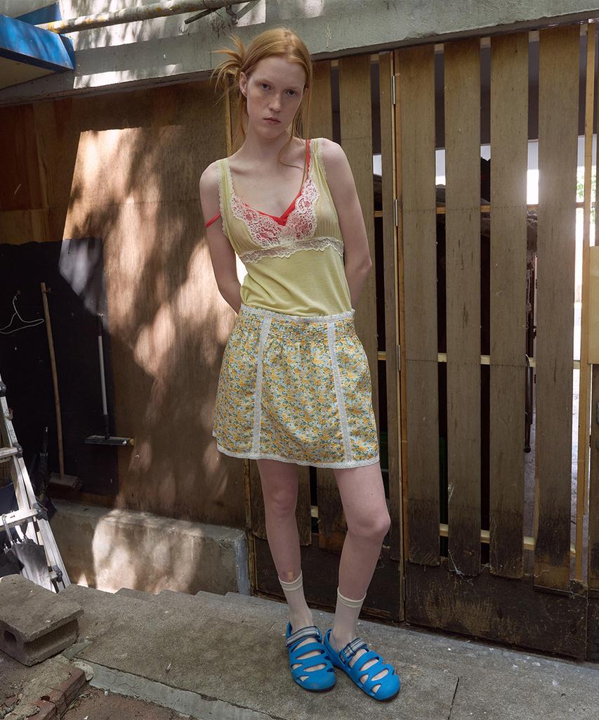 Nokeontencheu 376. Bari Flower Skirt _ Yellow