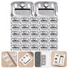 New 50/100Pcs Bamboo Fiber Board Buckle For Integrated Wall Panel Stainless Steel Connector Furniture Hardware Clamp