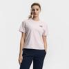 Fila Tennis Fashion Minimalist Classic Retro Sports Casual Comfortable Versatile Short Sleeve T-Shirt Women Tops Lotus-Pink A11W613102FPK