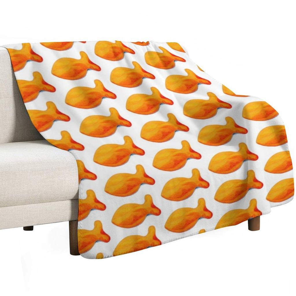 Goldfish Throw Blanket Elegant Warm Throw Blanket for Hotel Home