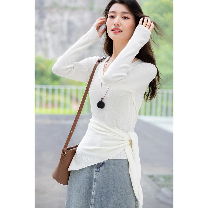 Mocana Women's 2-Way Wear Long Sleeve Knit Top