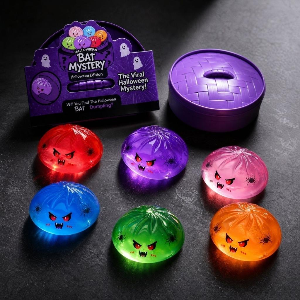 Random Design Halloween Pumpkin Toy - 1 Pack Stress Toy for Party Favors and Decor