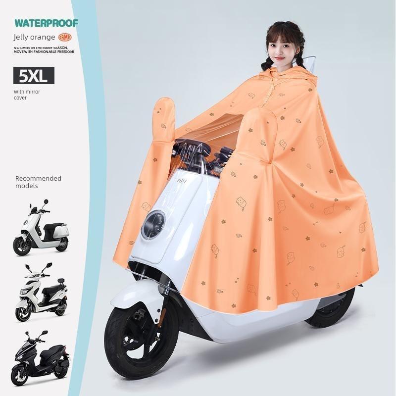 Raincoat for Electric Vehicles, Special Raincoat for Electric Motorcycles, Women's Oversized and Thickened Full-Body Raincoat, New Style Rain Poncho