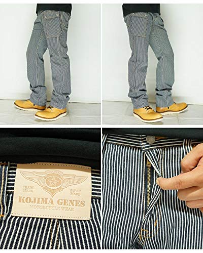 Kojima Jeans 13oz Denim Cargo Pants, Made In Japan, Men's, RNB-1127B-Hickory-36