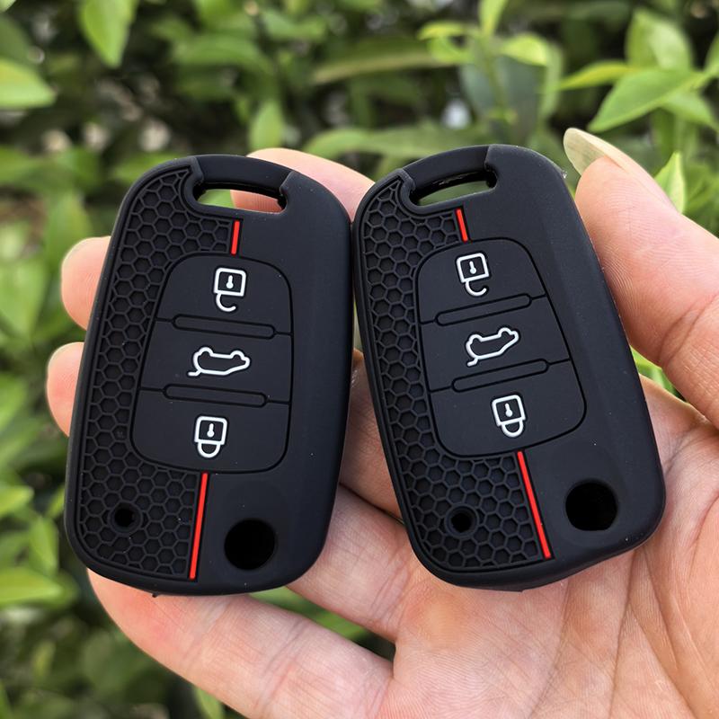 For Hyundai I20 I30 Veloster Ix20 Silicone Key Case Cover For Kia Soul Venga Picanto Rio Sorento Ceed Sportage Accessories Shell