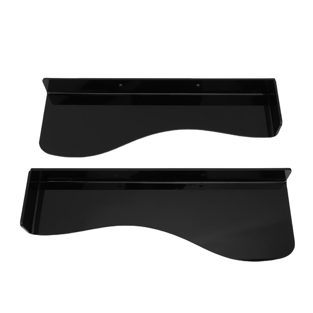 2pcs Floating Shoe Display Shelf Space Saving Acrylic 6.6lb Load Bearing L Shape Floating Shoe Rack for High Heels