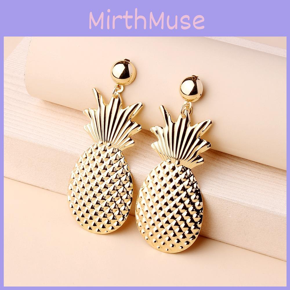 Fashion Golden Pineapple Design Metal Women Earrings For Women Casual Wear
