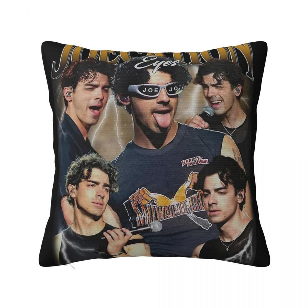 Jonas Brothers Tour Square Pillow Covers Sofa Pop Music Cushion Cover Cool Decorative Pillowcase 45*45