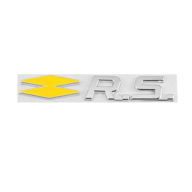 ESIF6 3D Metall GT RS Line Emblem Abzeichen Heckklappe Seite Aufkleber Abziehbilder für Renault Logan Clio Megane Captur Twingo Duster Kadjar
